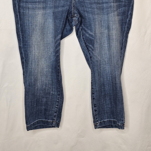 Kut From The Kloth Lauren Straight Leg Crop Jeans Blue Size 20W - Picture 4 of 12